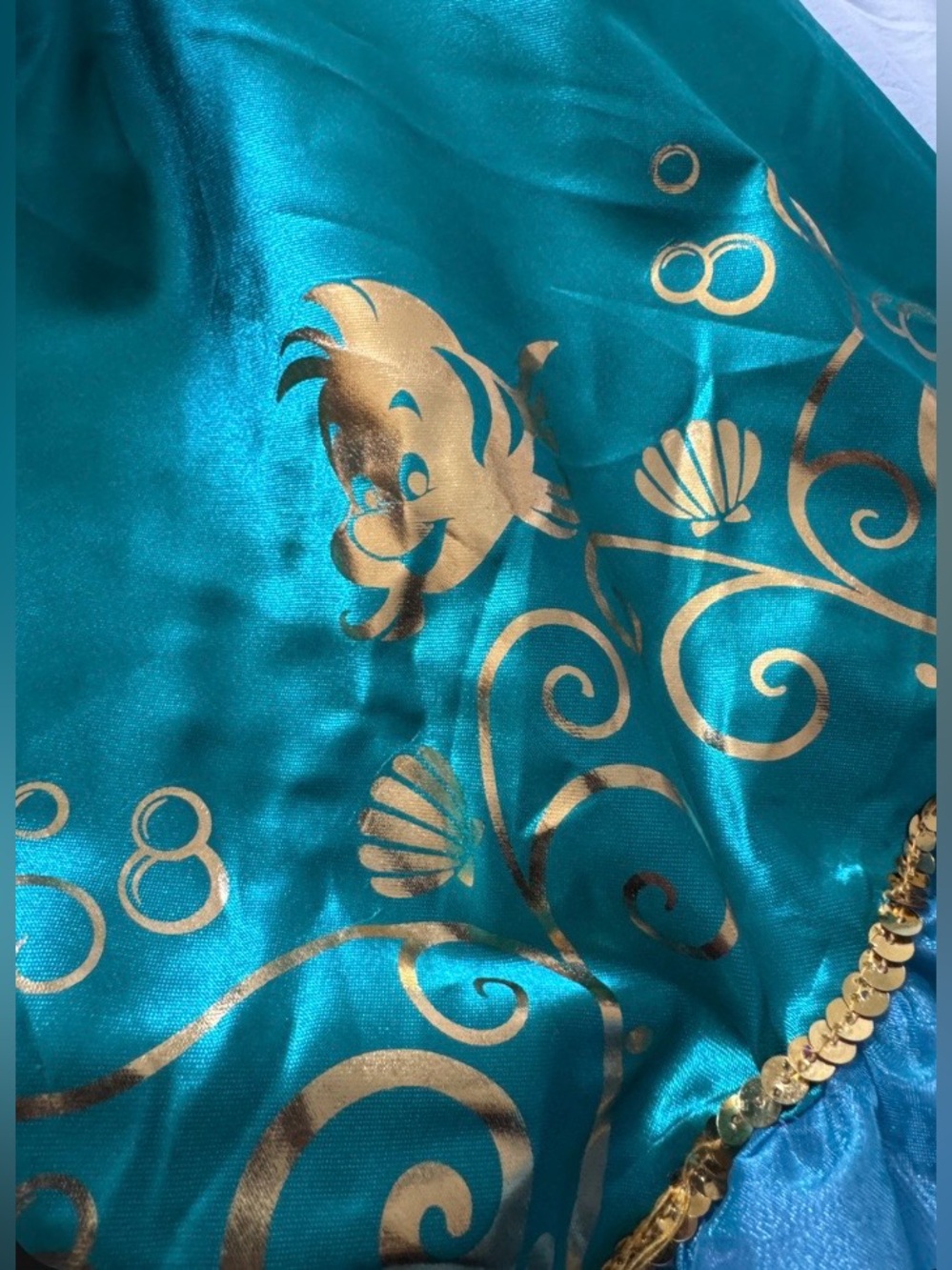 NWT Disney Princess Ariel Dress with Flounder
Shoulder Plush Costume 4-6X Age 3+ - Picture 7 of 13